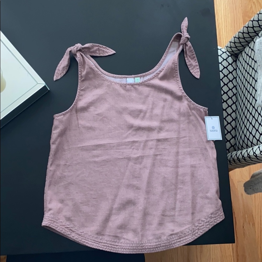 Susina women’s XS tie tank